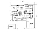European House Plan - Shenandoah 37038 - 1st Floor Plan