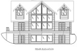 Lodge Style House Plan - 37141 - Rear Exterior