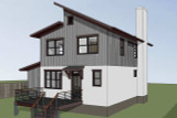 Modern House Plan - 37455 - Rear Exterior