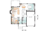 Modern House Plan - Parkview 37867 - 1st Floor Plan