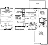 Cottage House Plan - Oakbrook IV 38086 - 1st Floor Plan