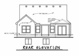 Cottage House Plan - Gretna Cottage FB 38103 - Rear Exterior