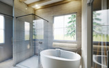 Ranch House Plan - Millsprings Cottage 38327 - Master Bathroom