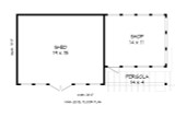 Cottage House Plan - 38362 - 1st Floor Plan
