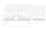 Victorian House Plan - Williams 38463 - Rear Exterior