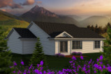 Secondary Image - Ranch House Plan - 38495 - Rear Exterior