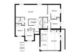 Ranch House Plan - Stubbs 38668 - Basement Floor Plan