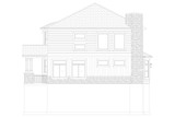 Colonial House Plan - Bailey 38795 - Right Exterior