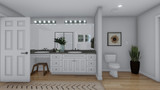 Colonial House Plan - Bailey 38795 - Master Bathroom
