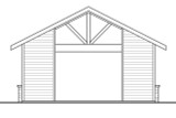 Secondary Image - Craftsman House Plan - Carport 38955 - Rear Exterior