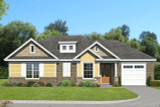 Secondary Image - Ranch House Plan - Marble Falls 39208 - Front Exterior