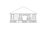 Secondary Image - Bungalow House Plan - 39504 - Rear Exterior