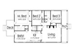 Bungalow House Plan - 39504 - 1st Floor Plan