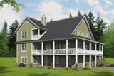 Secondary Image - Country House Plan - Liberty Belle 39669 - Rear Exterior