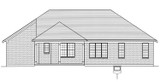 Ranch House Plan - Portland 39821 - Rear Exterior