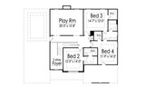 Traditional House Plan - 39947 - 2nd Floor Plan