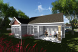 Ranch House Plan - 39965 - Rear Exterior