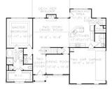 Traditional House Plan - Bristol A 40002 - 1st Floor Plan