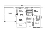 Ranch House Plan - 40009 - 1st Floor Plan