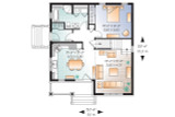 Country House Plan - Minuet 40027 - 1st Floor Plan