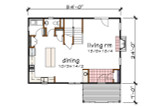 Modern House Plan - 40051 - 1st Floor Plan