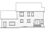 Country House Plan - Gloria 40407 - Rear Exterior