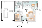 Country House Plan - Gloria 40407 - 1st Floor Plan