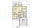 Craftsman House Plan - 40485 - 1st Floor Plan