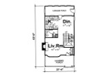 Cottage House Plan - 40566 - 1st Floor Plan