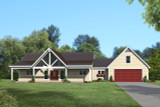 Craftsman House Plan - Saluda Falls 40972 - Front Exterior