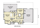 Contemporary House Plan - 41175 - 1st Floor Plan