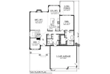 Contemporary House Plan - 41249 - 1st Floor Plan
