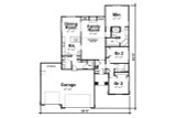 European House Plan - Saugatuck 41380 - 1st Floor Plan