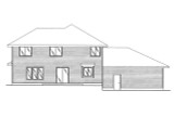 Secondary Image - Traditional House Plan - 41447 - Rear Exterior