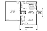 Cottage House Plan - Molalla 41616 - 1st Floor Plan