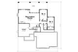 Secondary Image - Craftsman House Plan - Zirkel Gables 41710 - Basement Floor Plan