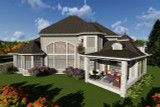 European House Plan - 41840 - Rear Exterior