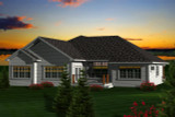 Secondary Image - Craftsman House Plan - 41933 - Rear Exterior