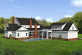 Secondary Image - Colonial House Plan - Walnut Grove III 41967 - Rear Exterior