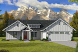 Modern House Plan - 42021 - Front Exterior