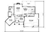 Craftsman House Plan - Flockhart Pointe 42433 - 1st Floor Plan