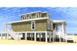 Cape Cod House Plan - Scuppers 42441 - Left Exterior