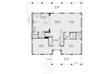 Cape Cod House Plan - Scuppers 42441 - 1st Floor Plan