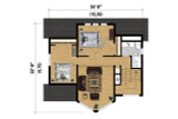 Secondary Image - Lodge Style House Plan - 42477 - 2nd Floor Plan