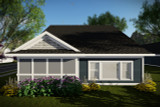 Secondary Image - Ranch House Plan - 42556 - Rear Exterior