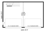 Modern House Plan - West Olive 42929 - 1st Floor Plan