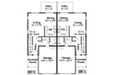 Contemporary House Plan - Bergen 42933 - 1st Floor Plan
