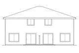 Contemporary House Plan - Bergen 42933 - Rear Exterior