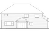 Craftsman House Plan - Forest Grove 43013 - Rear Exterior