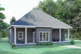 Secondary Image - Country House Plan - 43099 - Rear Exterior